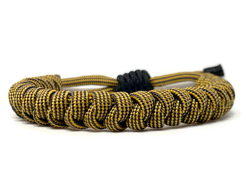 Engineered Black and Gold Rope Bracelet