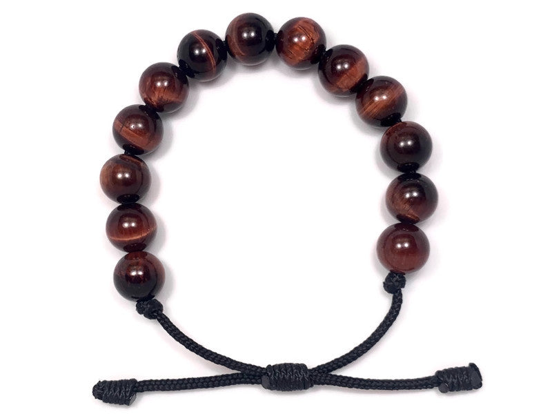 Engineered Red Tiger's Eye Beaded Bracelet