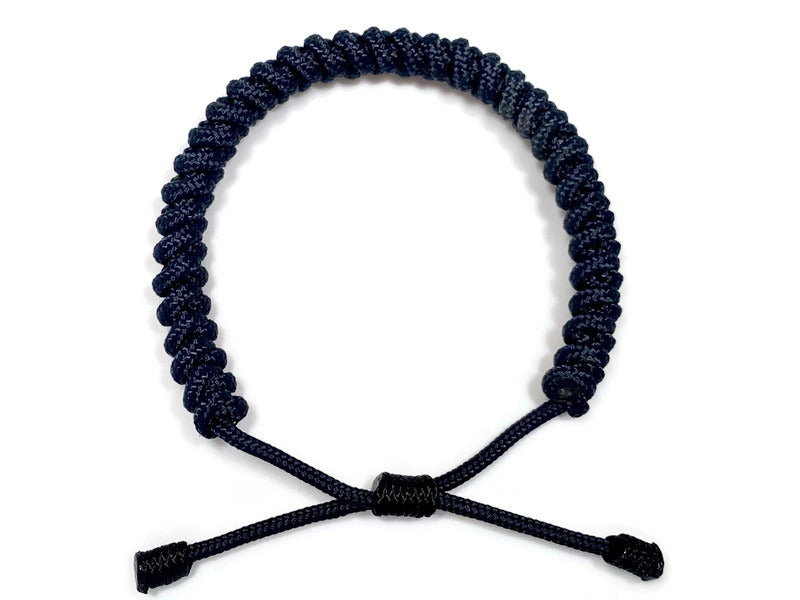 Engineered Navy Slim Rope Bracelet