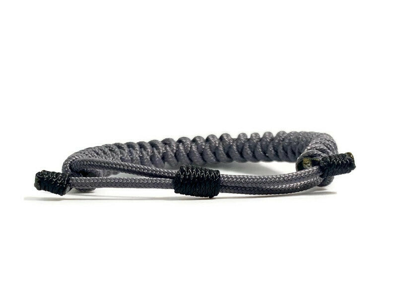 Engineered Grey Slim Rope Bracelet