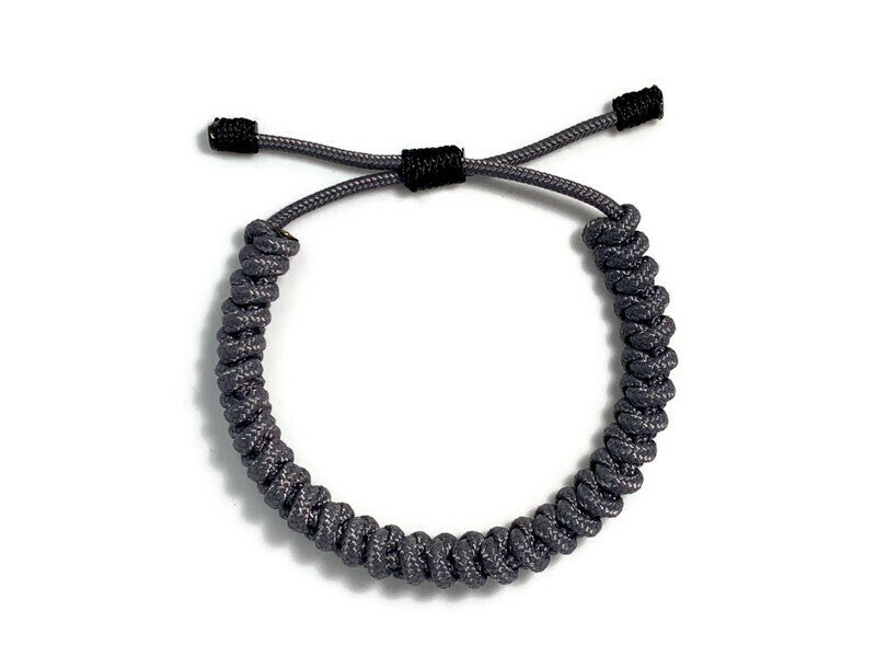 Engineered Grey Slim Rope Bracelet