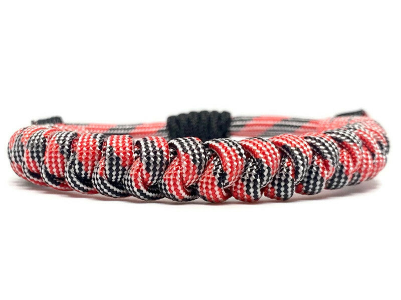 Engineered Black and Red Rope Bracelet