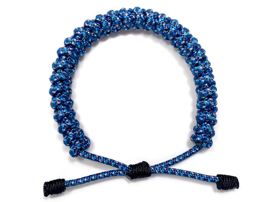 Engineered Blue Galaxy Slim Rope Bracelet
