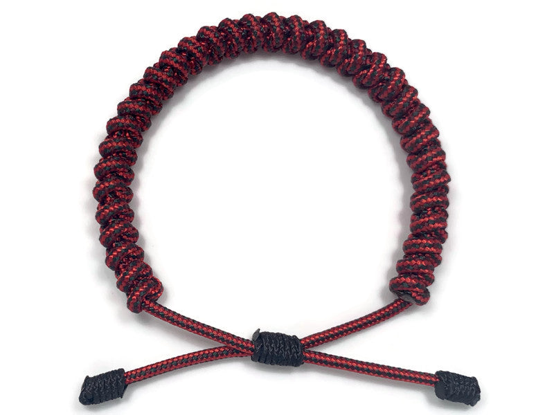 Engineered Crimson Slim Rope Bracelet