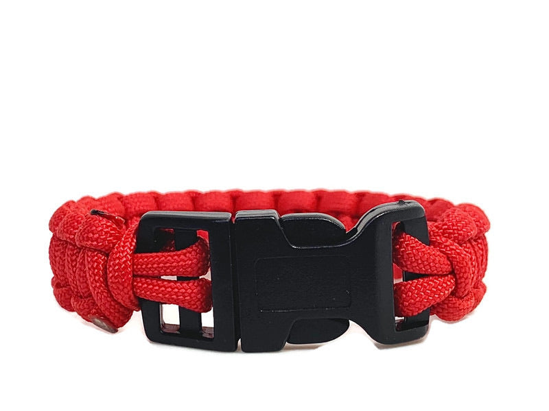 Spartan Para Cord Survival Bracelet – RED - WARRIORS