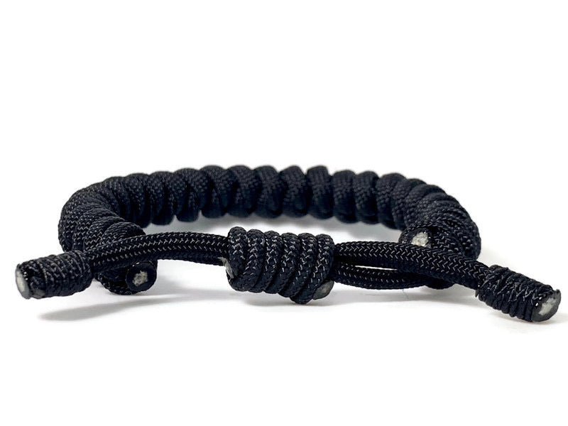 Engineered Jet Black Rope Bracelet