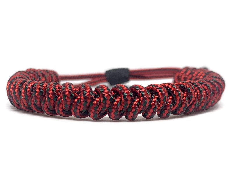 Engineered Crimson Slim Rope Bracelet