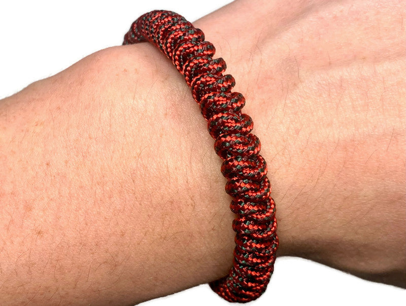 Engineered Crimson Slim Rope Bracelet