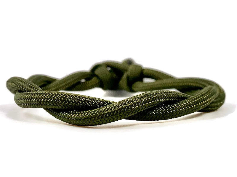 Engineered Twist Bracelet in Olive