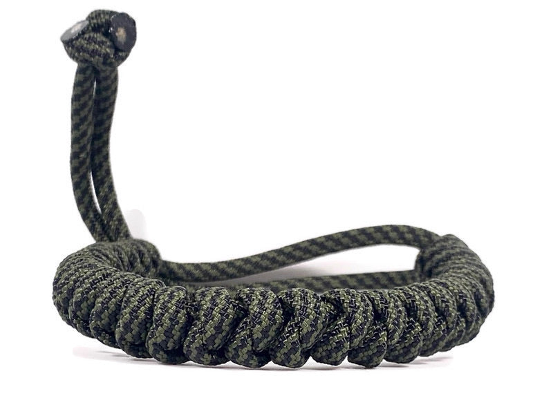 Engineered Olive and Black Rope Bracelet