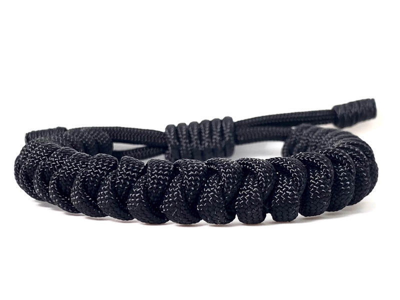 Engineered Jet Black Rope Bracelet