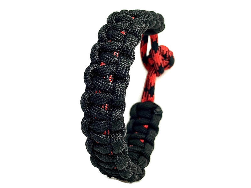 Paracord Bracelet, Survival Bracelet, Knot Rope Bracelet Of Red