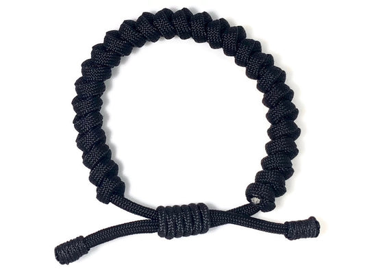 Engineered Jet Black Rope Bracelet