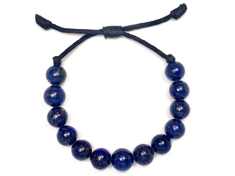 Engineered Lapis Lazuli Beaded Bracelet